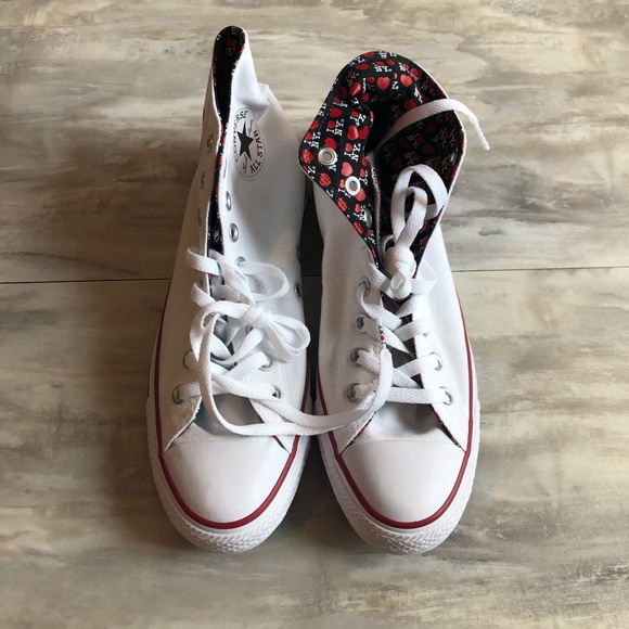 Converse Chuck Taylor I Love New York White sneaker high top shoe size 10 - Picture 2 of 7